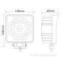 Lámpara antiniebla de inundación de 4,2 pulgadas 27 W Luz de trabajo de LED resistente al agua cuadrada 4x4 4 &#39;&#39; Luz de trabajo LED offroad